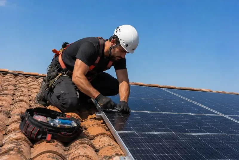 Maintenance et monitoring de panneaux solaires à l'Île-d'Yeu